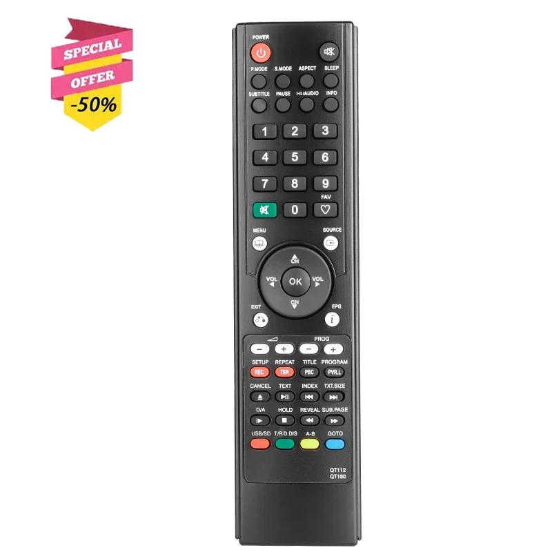 QT112 QT160 diaľkové ovládanie pre SONIQ LCD TV L32V10A-AU E16Z11A-AU QSP550TV2-AU L55S11A-AU L60U11A-AU