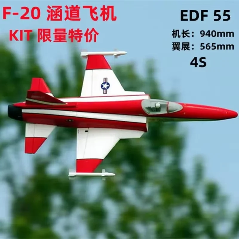 Qtmodel F20 Tiger Shark 50 kanálových kanálov skutočné strojové hračky s prázdny stroj diaľkové ovládanie lietadla pre deti