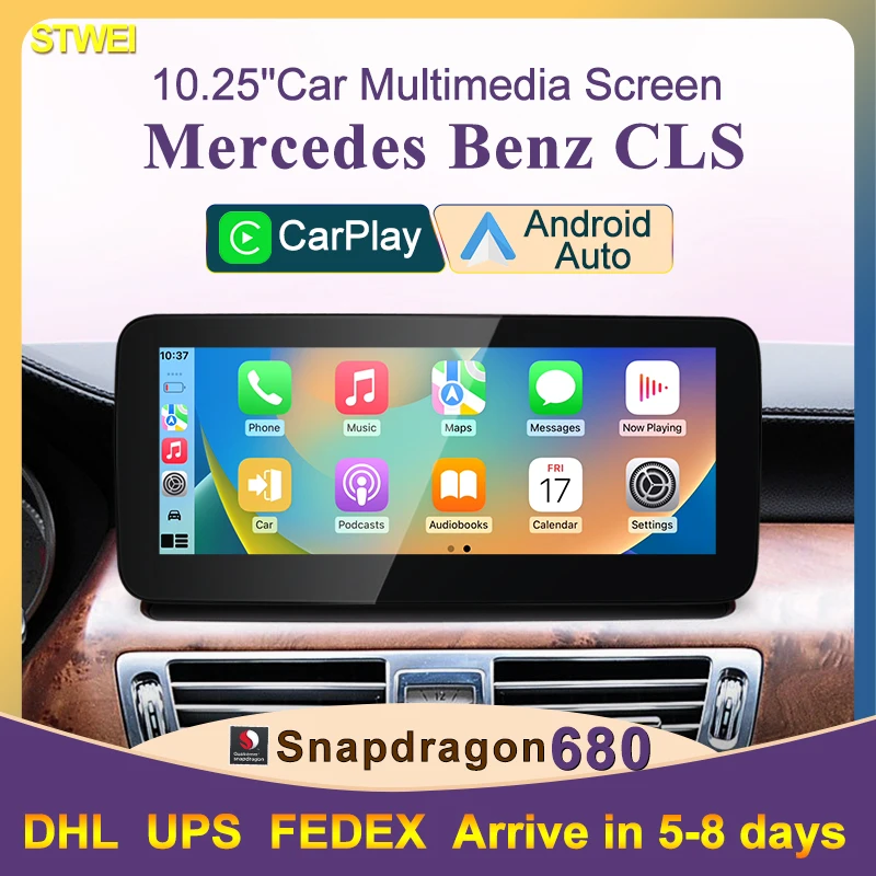 Qualcomm Snapdragon 680 Android13 BluetoOoht5.1 pre Mercedes Benz Cls W218 X218 Video Video Multimediálny prehrávač bezdrôtových CarPlay Auto