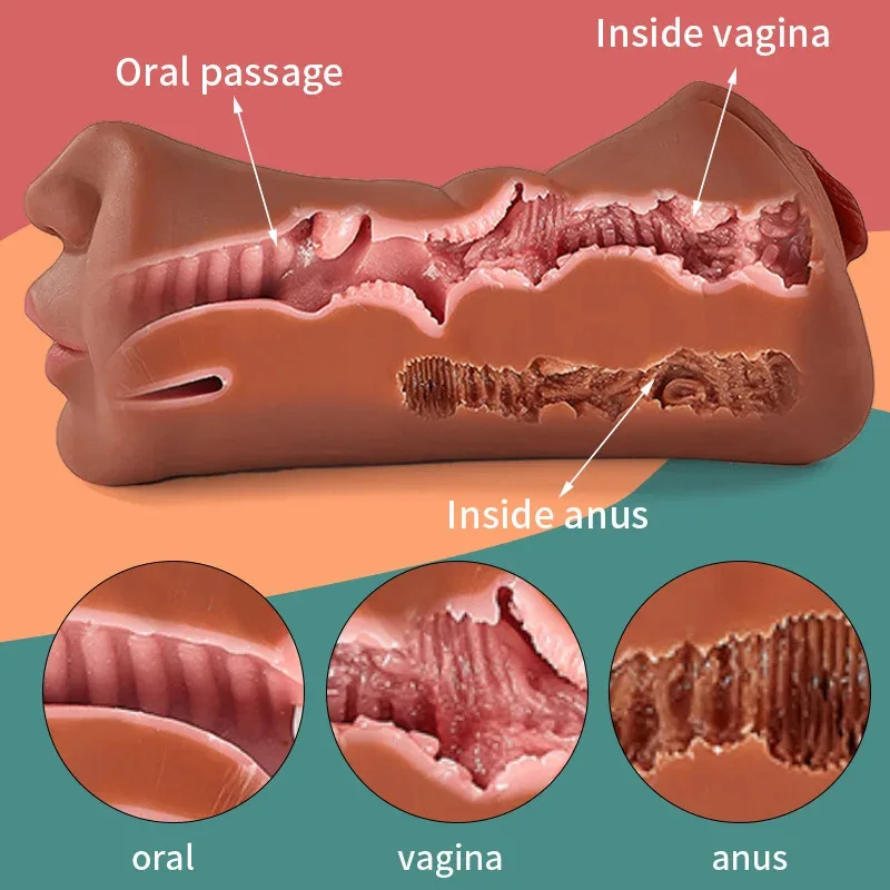 Quanlv sex hračky umelá vagína Mužský masturbátor pohár realistické vaginálne skutočné orálne vagína análne pohlavné hračky pre mužov masturbácia 18+