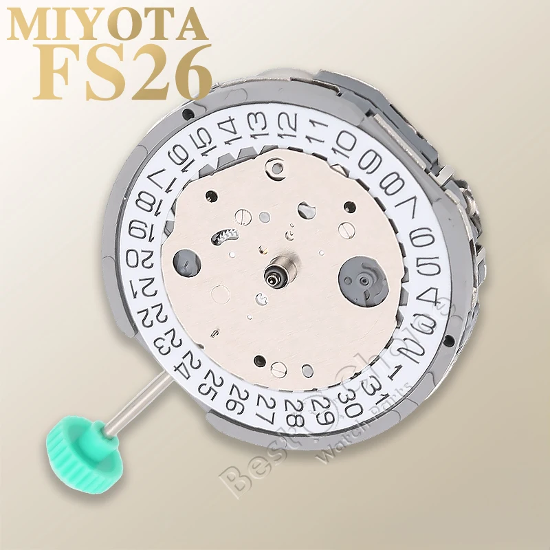 Quartz Movement FS26 Chronograph Sedem-ručný multifunkčný dizajn s tromi očami Dátum pre výmenu hodiniek
