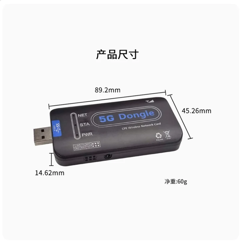 QUECTEL RM500Q-GL 5G USB Dongle CPE Wireless Card Card USB3.0 Upload 200 Mbps Stiahnite si 1 000 Mbps pre bezdrôtový smerovač prenosného počítača CP