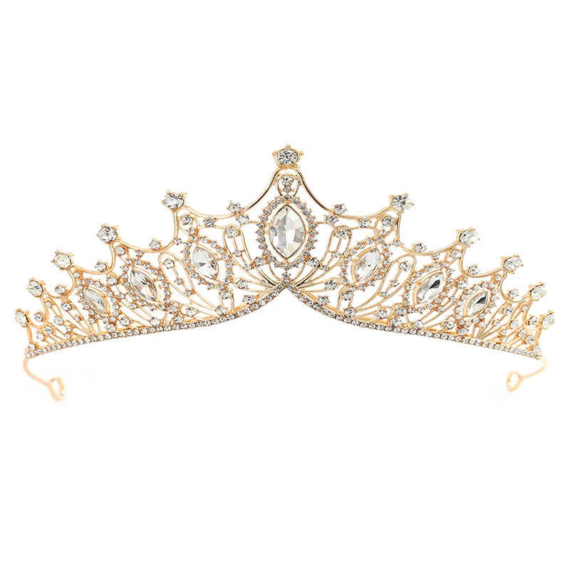 Queen Crowns for Women Pageant Crown s hrebeňmi princezná koruna pre dievčatá krištáľové kamienky Tiara čelenka Tiara Comb Diad