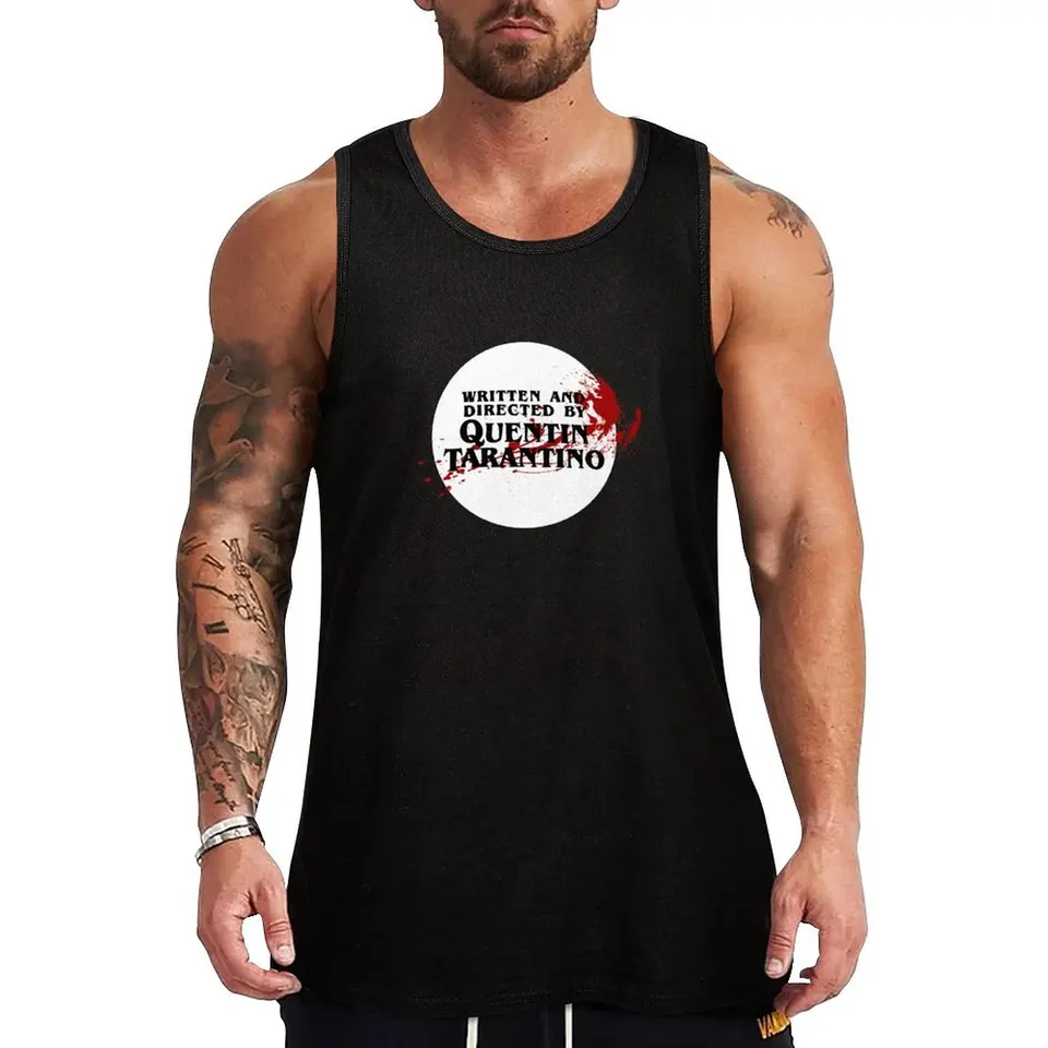 Quentin Tarantino (priehľadné) Tank Top Letné oblečenie Muž 2024 Sportswear for Men's Pánske tričká