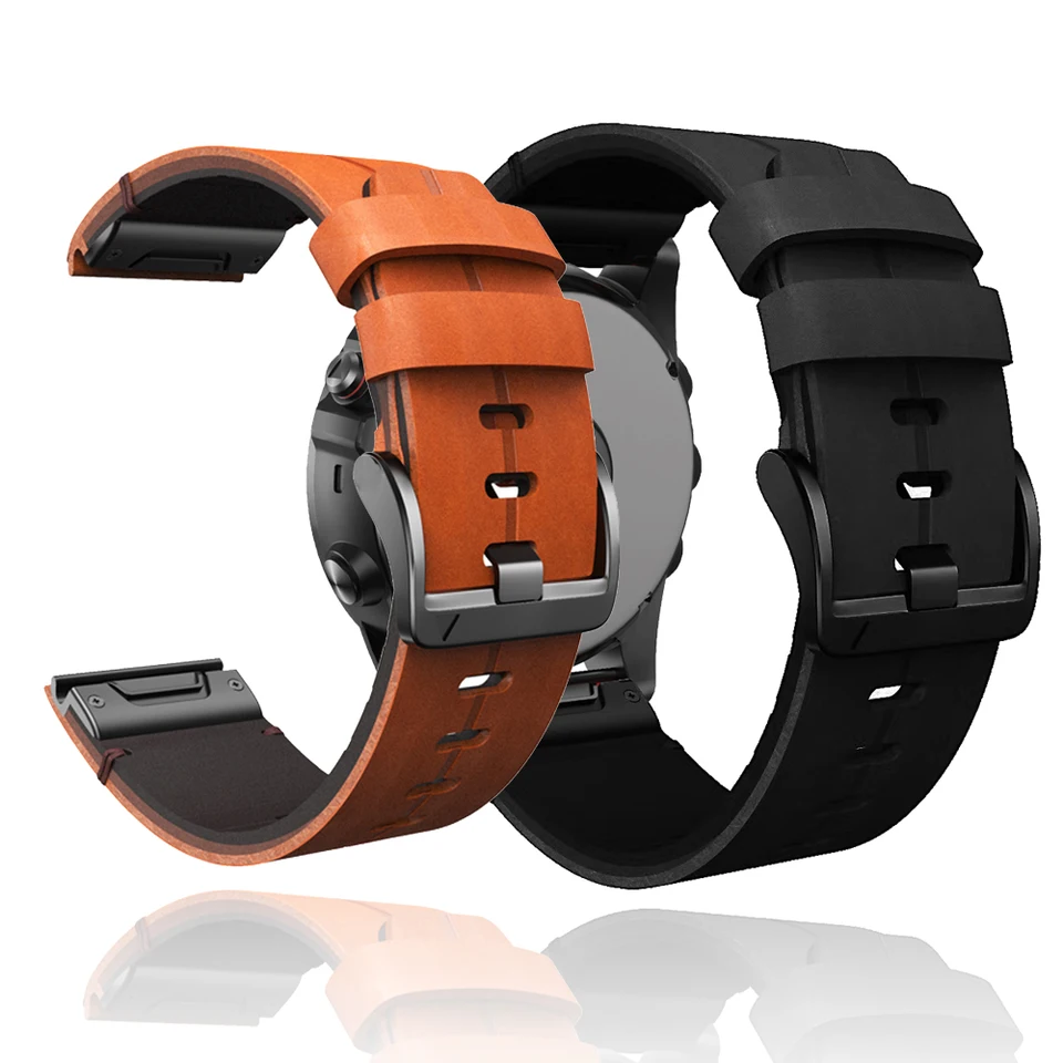 QuickFit 22 mm 26mm remienok pre Garmin Epix Gen 2 Oficiálny Fenix ​​7x PRO 5PLUS 6XPRO ENURO 2 Kožené náramky