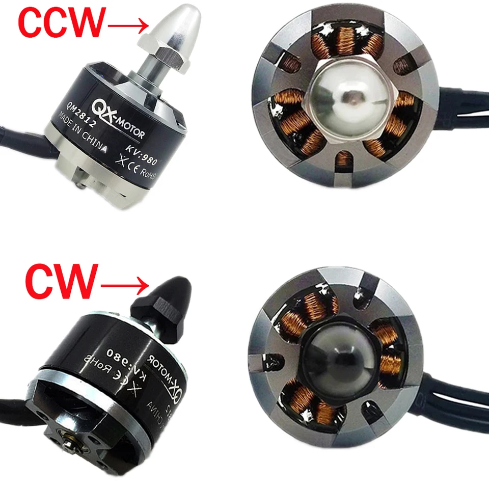 QX-Motor QM2812 980KV CW CCW nepremokavý kefový bez kefový motor pre F330 F450 F550 Multicopter RC QuadCopter DRONE MOTOR