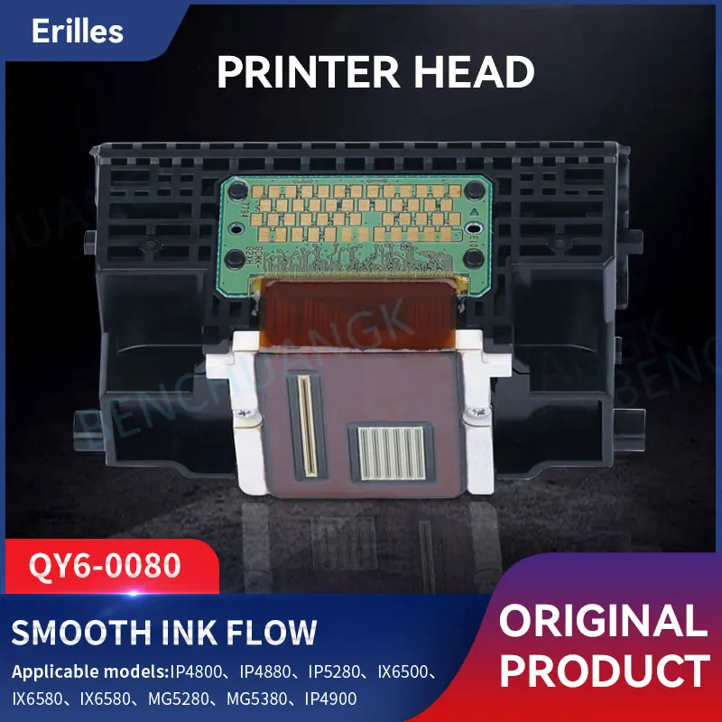 QY6 0080 Hlava tlačiarne pre Canon IX6500 IX6550 IX6580 IP4880 MG5280 MG5380 MX880 MX888 IP4820 IP4850 MG5220 MG5350 Print Head