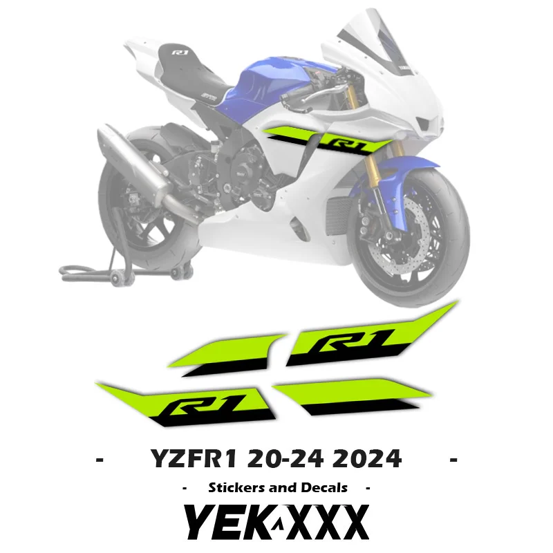 R1 2021 2022 2023 2024 Nový nálepka pre nálepku pre Yamaha YZF-R1 YZF-R1M YZF1000 2020-2024 Plné nálepky na nálepku s nálepkou s nálepkou