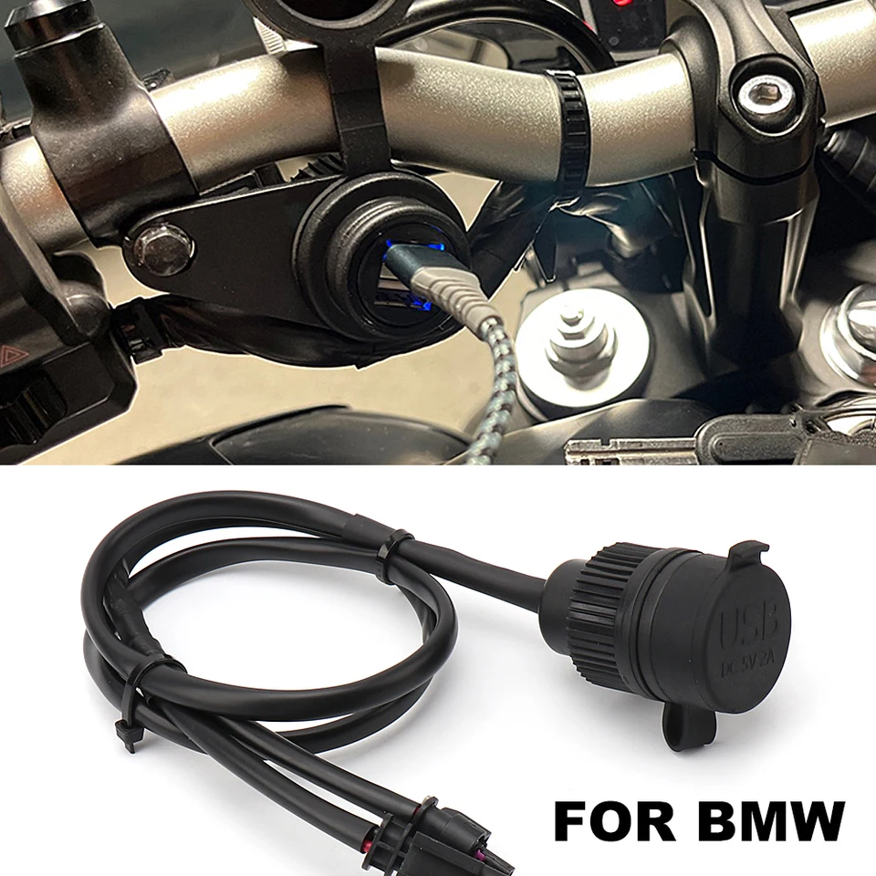 R1250GS Adventure Motocykel nepremokavý nabíjač USB nabíjačku Dual USB Port Rýchly poplatok pre BMW R1200GS R1200R R1250RT R1200RT