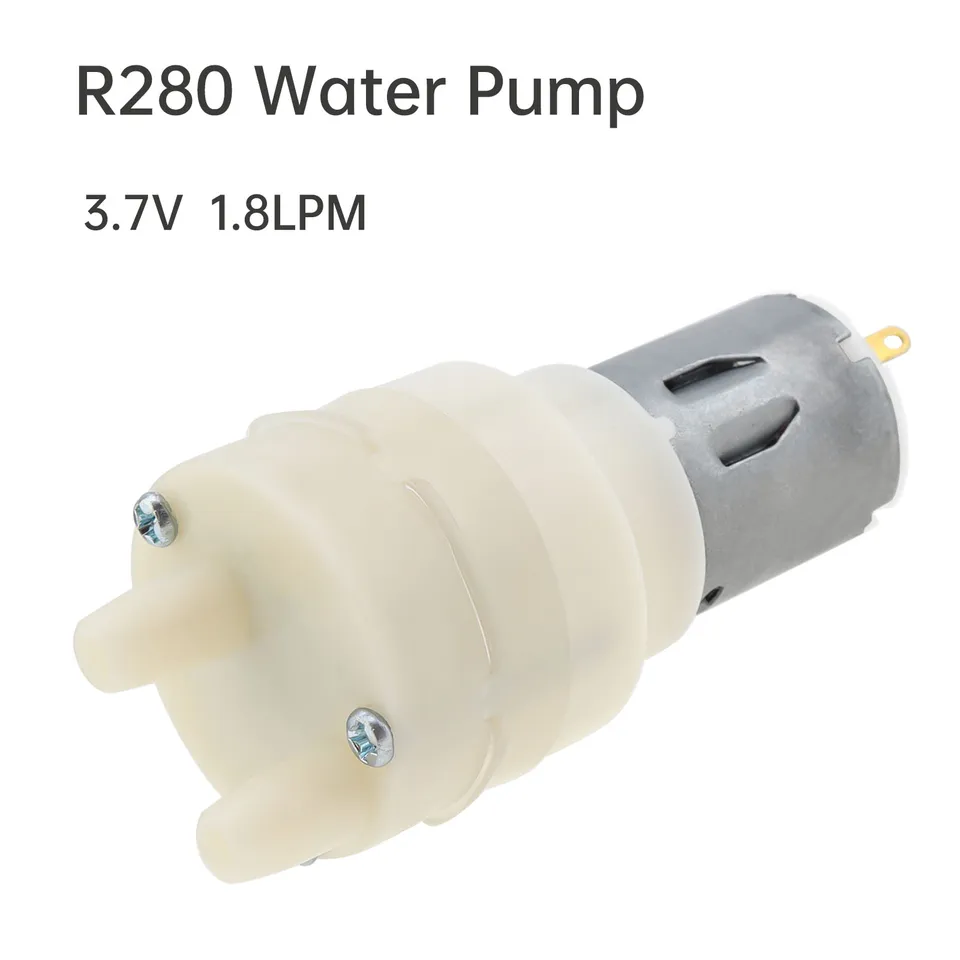 R280 MINI Vodné čerpadlo 3,7 V 1,8 l/min veľký prietok Elektrický mikro membrána čerpadlo samočistiek sacie čerpadlo pre dojčovač vody pre vodu