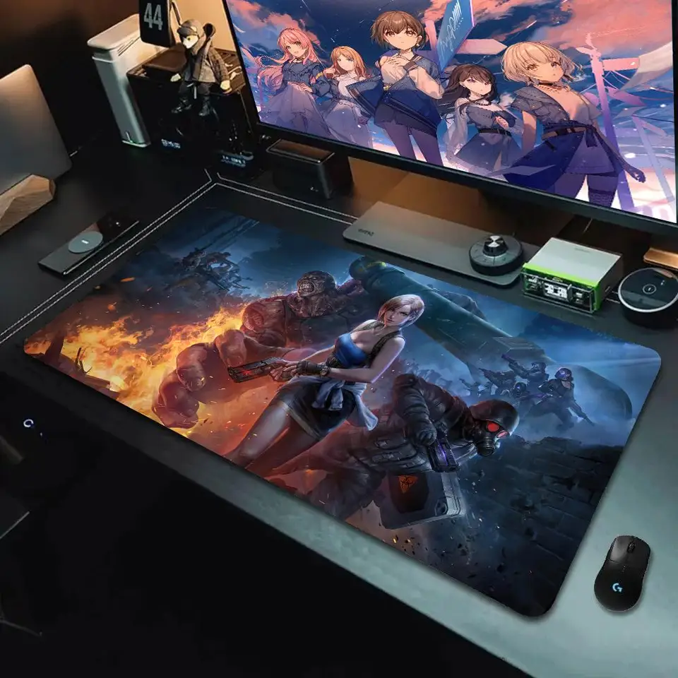 R_Resident E_EVIL Series Gumber Mouse Pad Gamer Cabinet PC Klávesnica Desk Desk počítačový herný príslušenstvo PRÍSLUŠENIE OBCHODU MICE MICE PAD