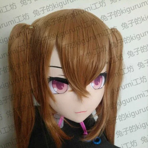 (Rabbit 08) Ručne vyrábaná ženská živici Crossdress Pretty Girl Head Lolita Maska bábiky japonská anime cosplay kigurumi maska ​​crossdresser