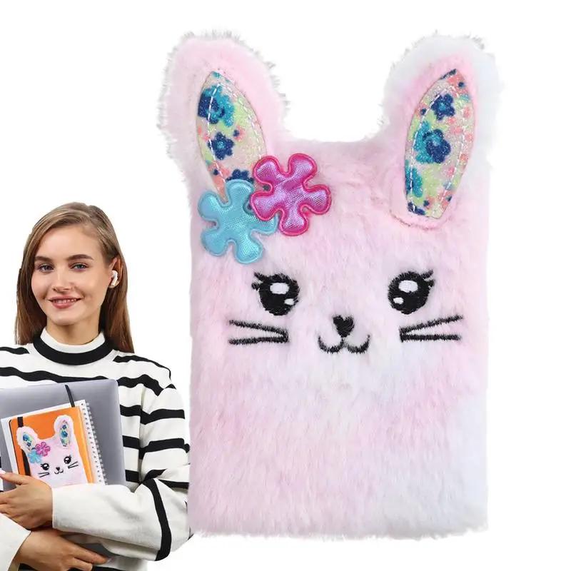 Rabbit Notebook Journal lemed Bunny Diary Super Cute Soft Shiny Travet Notebook pre školské detské narodeninové festival