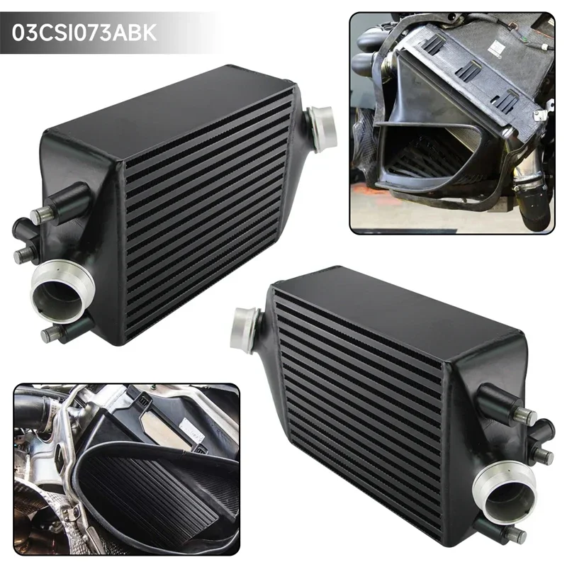 Racing Radiators High Performance Twin Intercooler Set Fits Fit for Porsche 911 Turbo / Turbo S 991.1 / 991.2 Čierna