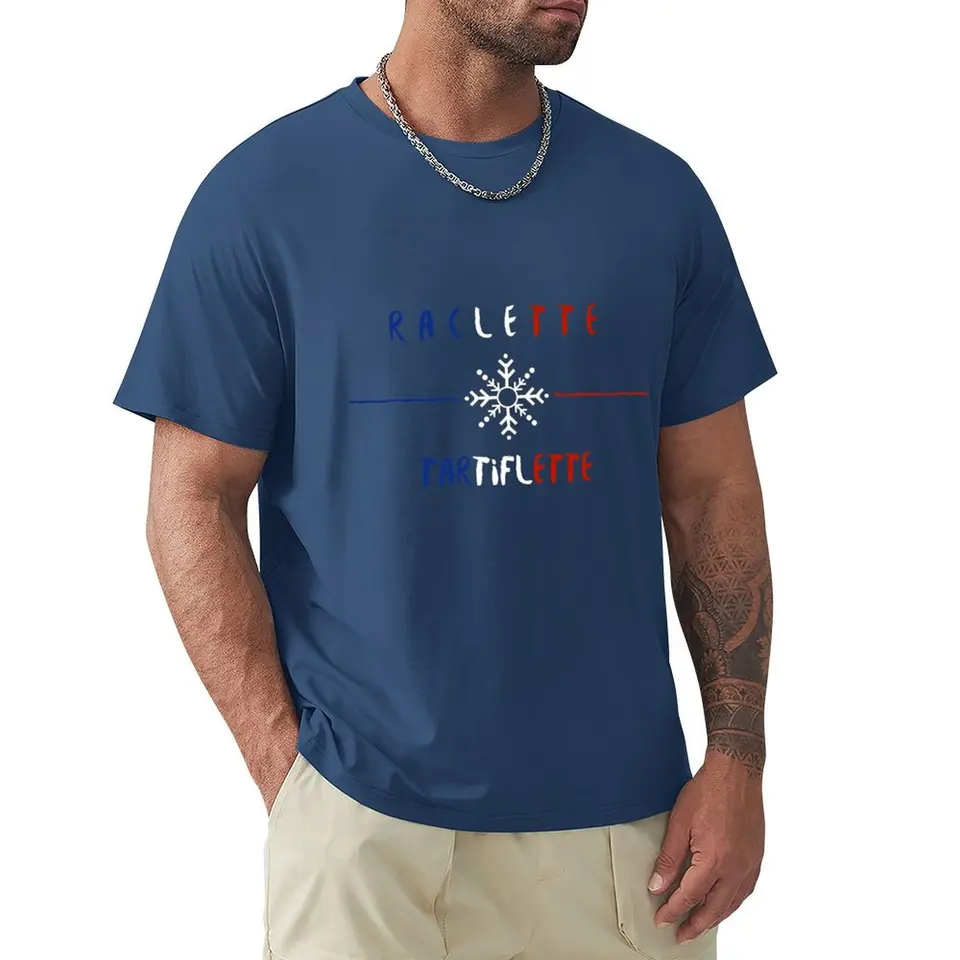 RACLETTE TARTIFLETTE France Logo T-Shirt Sports Fans Anime oblečenie vtipné tričká pre mužov