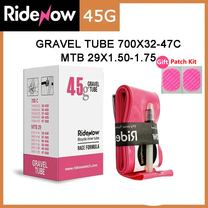 Radenow TPU Road Bicycle Vnútorná trubica Gravel 29inch 700x32c 35 37 40 47C Pneumatika 45/65/85 mm francúzsky ventil MTB Bike MTB