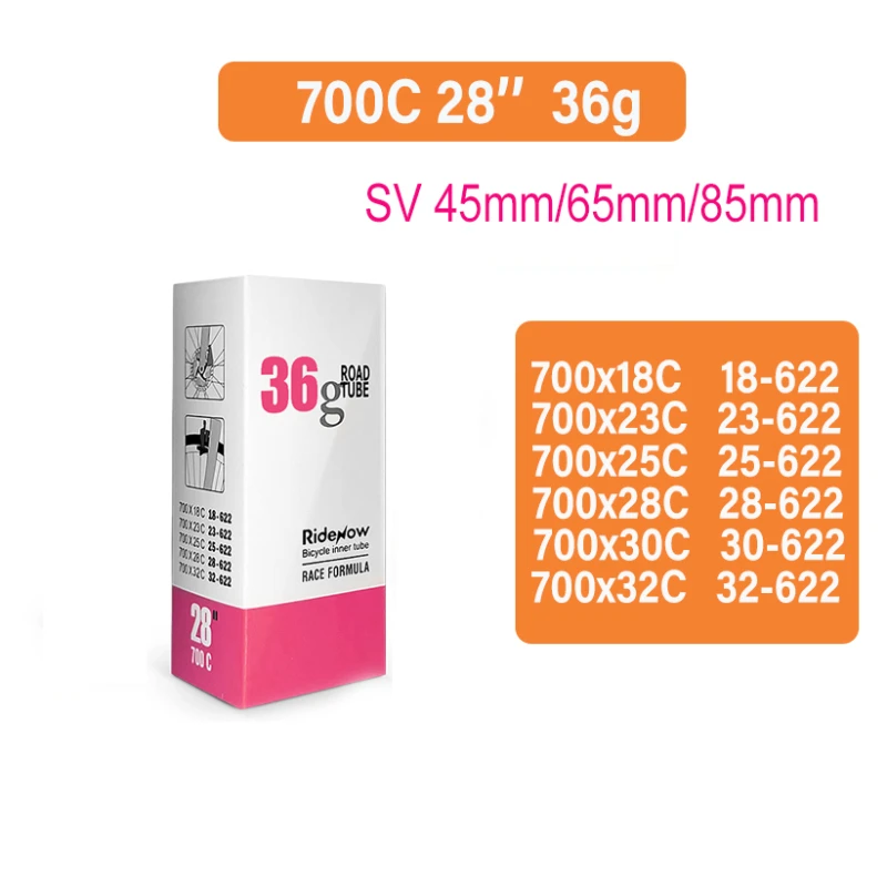 Radenow UltraLight 36G Vnútorná trubica na bicykli 700 x 18 25 28 32 Cesta TPU Materiál TPU DRUBNÁ FRANCICKÁ Dĺžka ventilu 45/65/85 mm