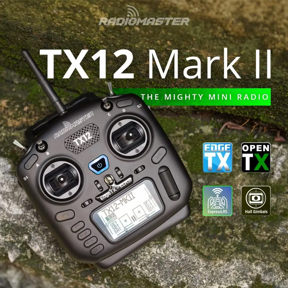 Radiomaster TX12 MK II ELRS CC2500 EDGETX OPENTX 16CH MULTIMODULOVÝ KOMPATIBAL RÁDIO COLDITTER K dispozícii je kupón