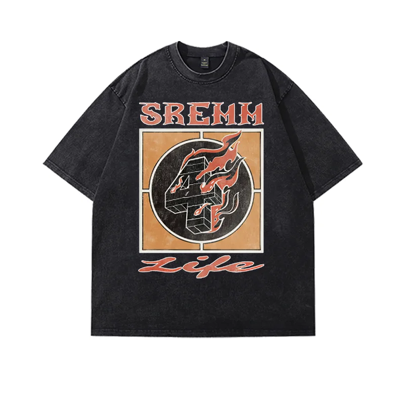 Rae Sremmurd Sewmm 4 Life Print DirtyFit Tričko s krátkym rukávom umývaná džínsová módna letná letná bavlna dizajn TEE