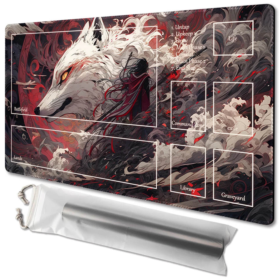 Rainbow Fury-Board Game TCG Playmat Table Mat Game Veľkosť 60x35 cm MousePad kompatibilná pre MTG CCG