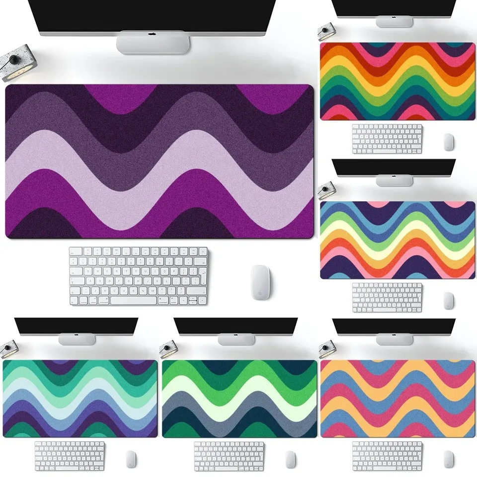 Rainbow Wave Farebná myš na počítačový notebook pre notebook Pad Pad PC PC Gaming Accessory Desk Desk Mats