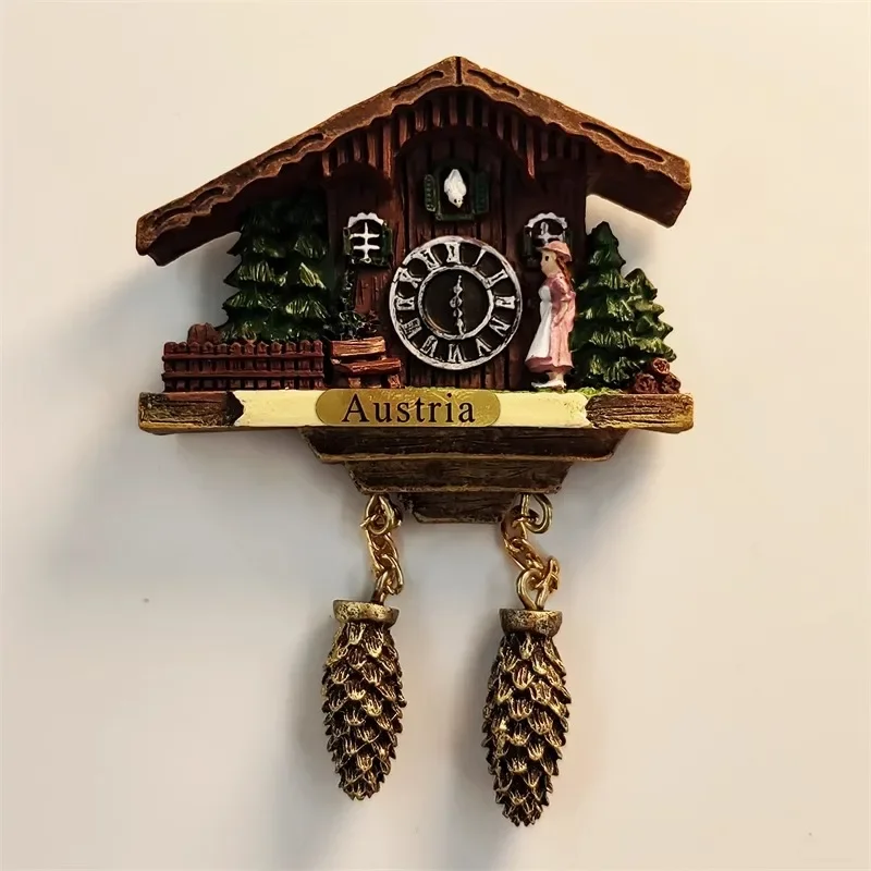 Rakúsko chladničky Stužby Domáce dekorácie Svadobné darčeky Cabin Hodiny Chladnička magnety Magnetické nálepky