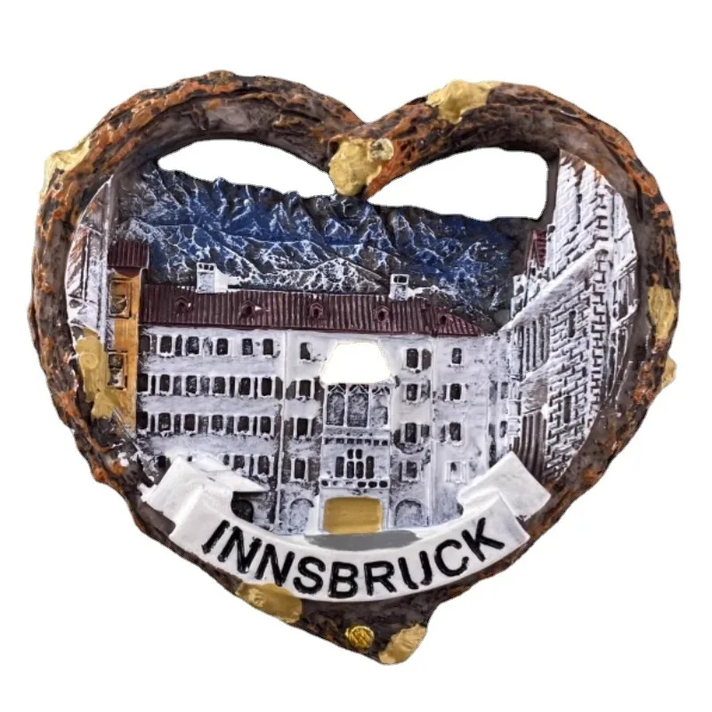 Rakúsko Innsbruck Magnety Magnety Viedeň Cestovné suveníry Graz Clock Tower Tower Salzburg Magnetické nálepky Domáce dekorácie Darček