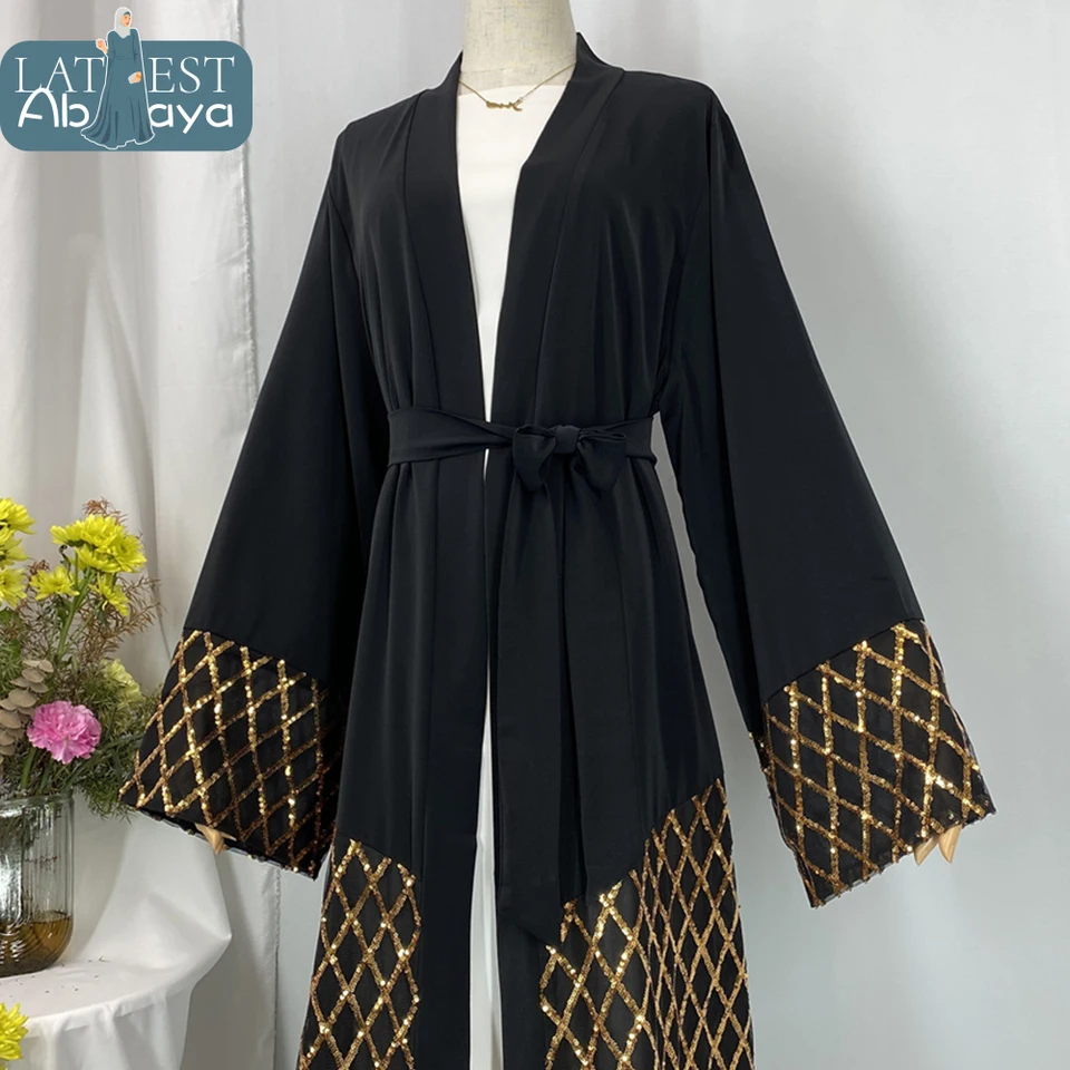 Ramadan Eid Abayas pre ženy Modest rúch móda hrubý satén abaya dubaj luxus 2025 moslimské kaftan šaty elegantné kimono kebaya