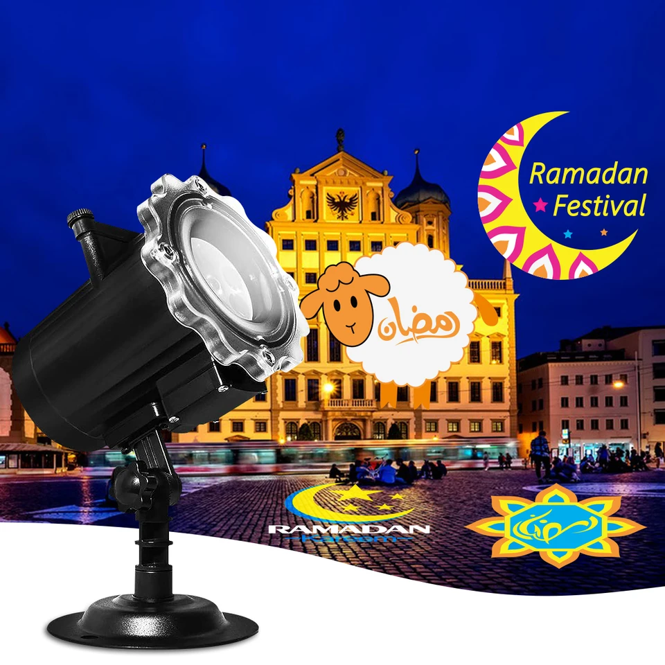 Ramadan Eid Mubarak projektor svetlá sviatkov výzdoba Project Islam moslim eid dekor ramadan predaj Eid Mubarak projektor Light