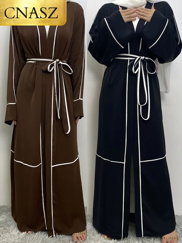 Ramadán Abaya pre moslimské dámske oblečenie z Turecka Eid Dubaj Arabské šaty Rúch Elegantný skromný Nida kaftan marocký kaftan