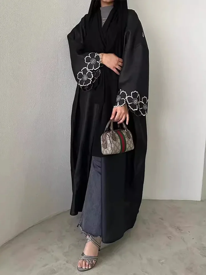 Ramadánske moslimské ženy Abaya Dubaj Saudské výšivky svetového plášťa Maroko islam Vestidos jalabiya abayas kaftan maxi šaty