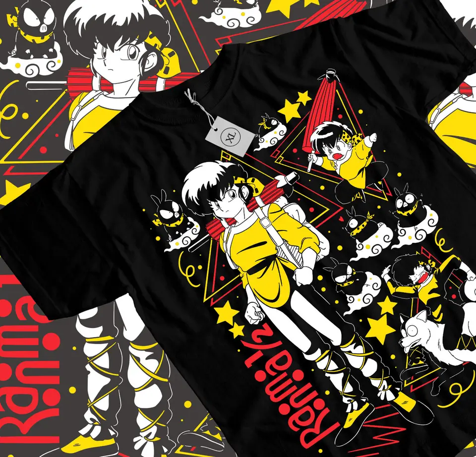 Ranma 1/2 tričko Takahashi Manga Anime Tričko Tričko Grafické tričko