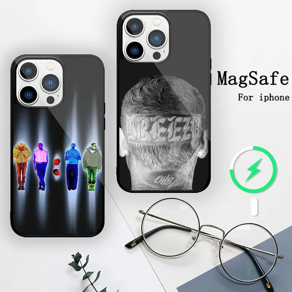 Rapper Chris Brown Brezsy Puzdro pre iPhone 11 12 13 14 15 Mini Pro xs Max xs plus xr magnetická atrakcia Shell