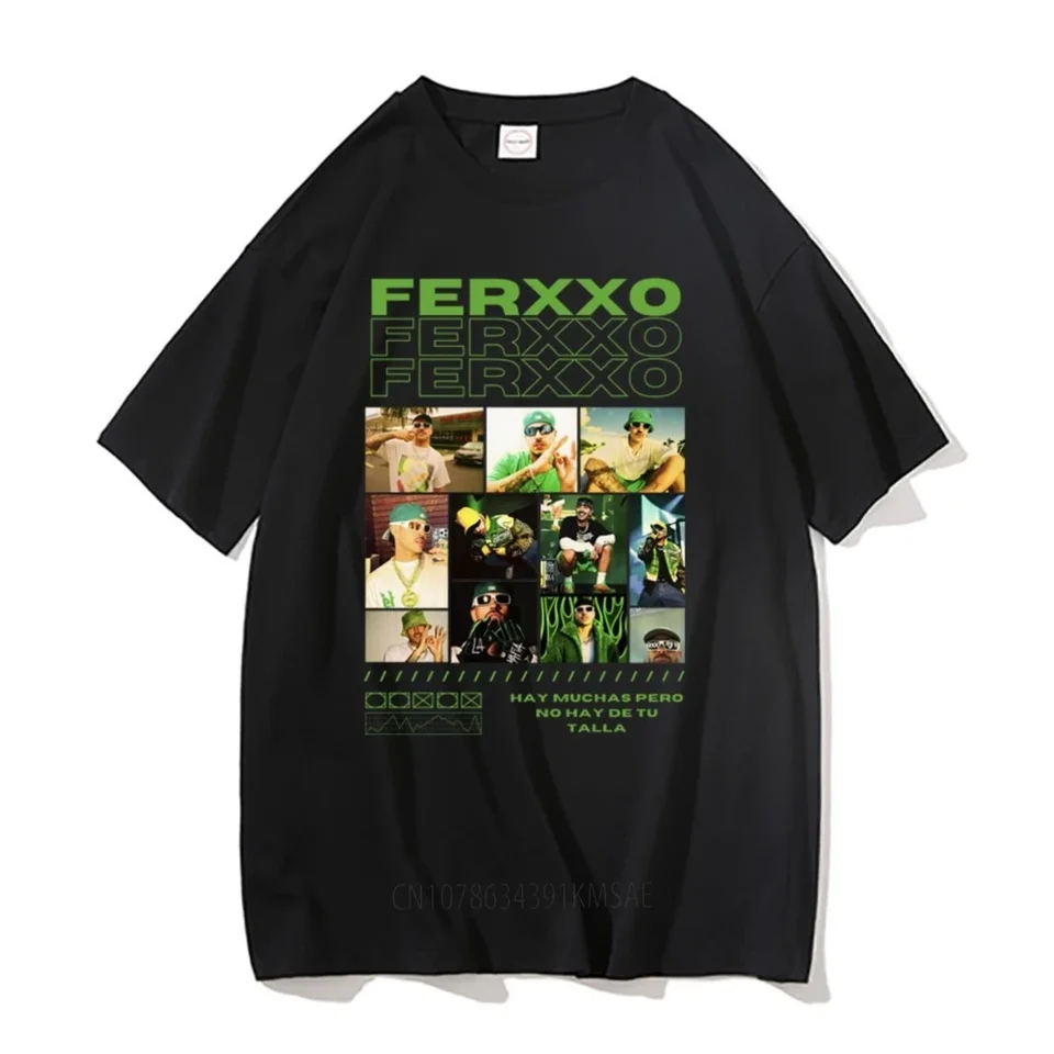 Rapper ferxxo ferxxocalipsis tlač Trinky mužské letné bavlnené tričko s krátkym rukávom Men Dámske hip hopové nadrozmerné tričko