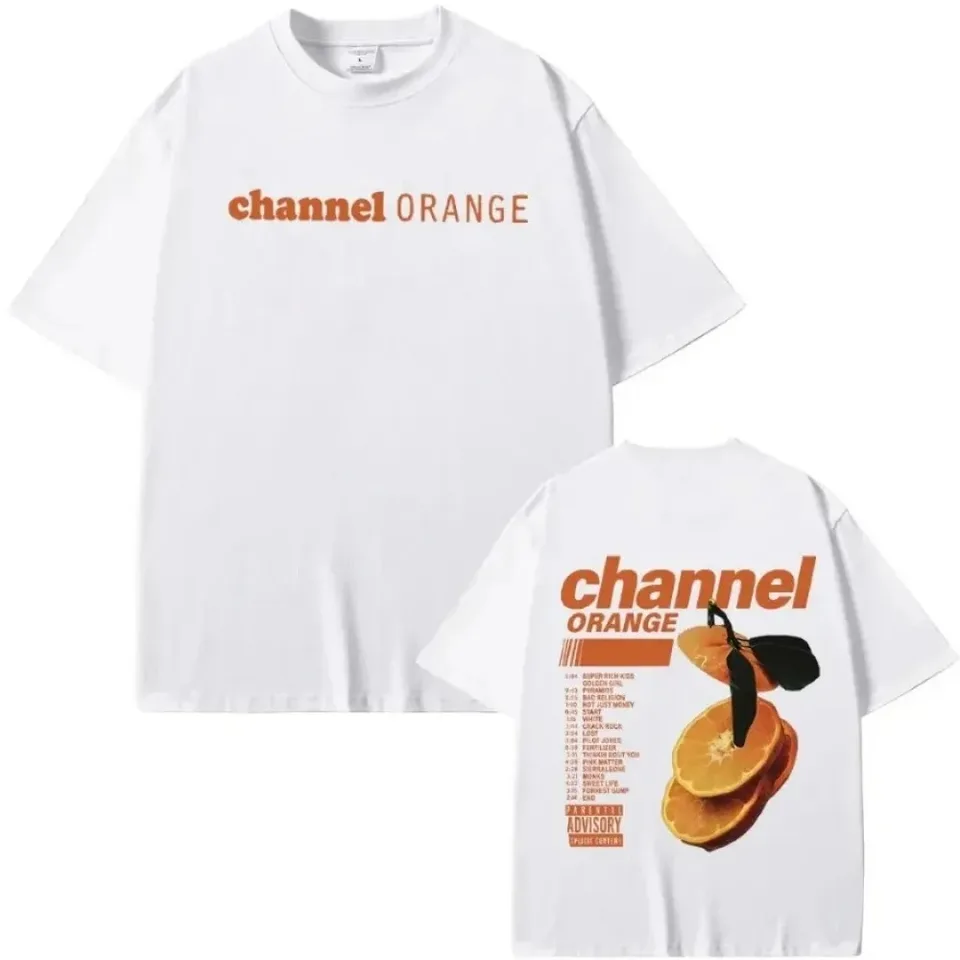 Rapper Frank Channel Orange Graphic Tlač tričku Ocean Nadmerné tričká Blond hip hop hop vintage t tričko Pánske módne odevy streetwear