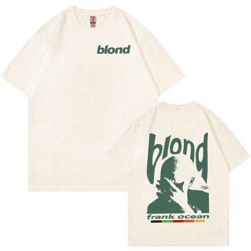 Rapper Frank Retro Graphic T tričká pánske hip hopové album Album Tričká y2k unisex blond módne tričko s veľkým bavlneným tričkom