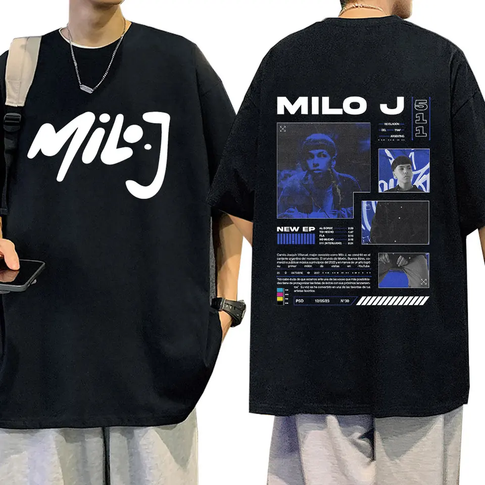 Rapper Milo Jt tričko 511 Album Merch Short Salvee Tričká Men Dám