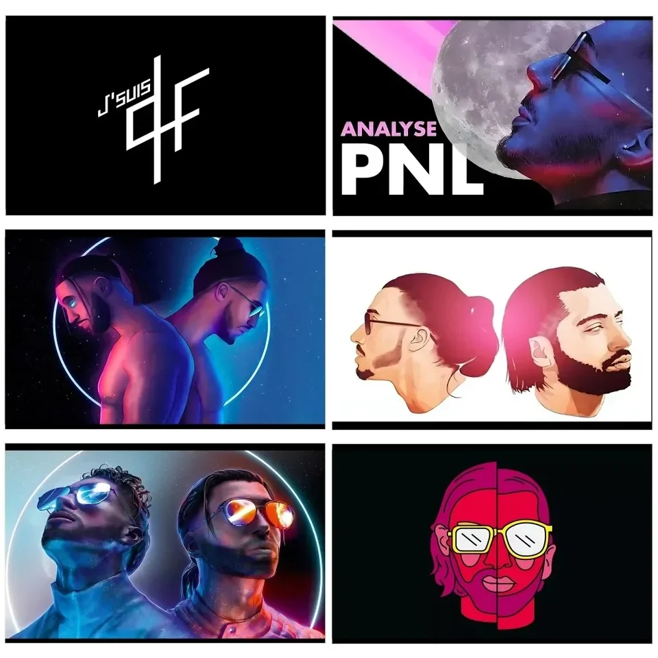 Rapper pnl qlf spevák vlajka polyester tlačené vlajky pre autá pre garážové dekorácie vonkajšie kempingy