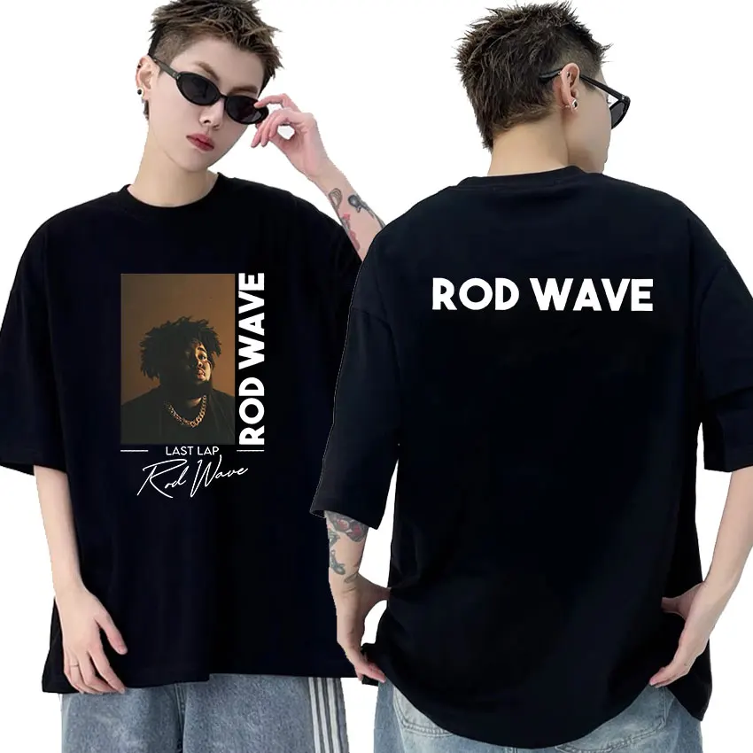 Rapper Rod Wave Last Lap Tour 2024 Grafické tričko Pánske ženy Hip hop retro retro vysokokvalitné veľkolepé bavlnené tričká Streetwear