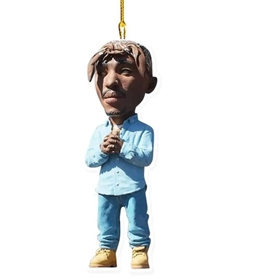 Rapper Závesný klasický rapper drž o ozdobu akrylové anime figúrky rapper visiaci ozdoba karikatúra 8cm dekorácia interiéru automobilu