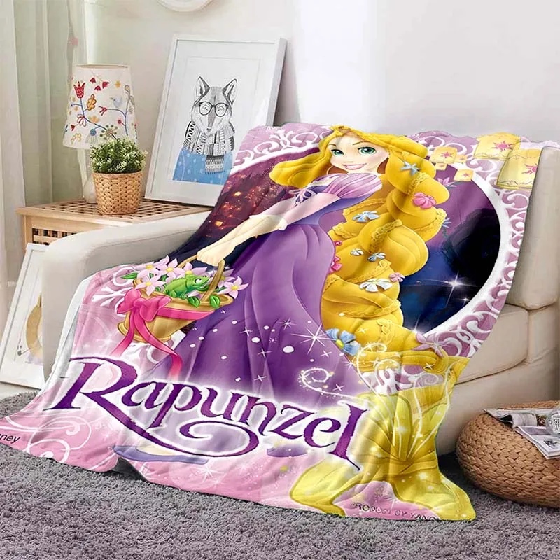 Rapunzel Disney princezná prikrývka Soft Fluffy hodí deti Dospelá pohovka plyšová prikrývka Dievča