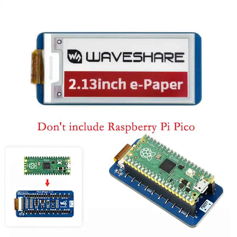 Raspberry Pi Pico 2.13inch SPI 212 × 104 E Modul Displej atramentu (B) SPI 212 × 104