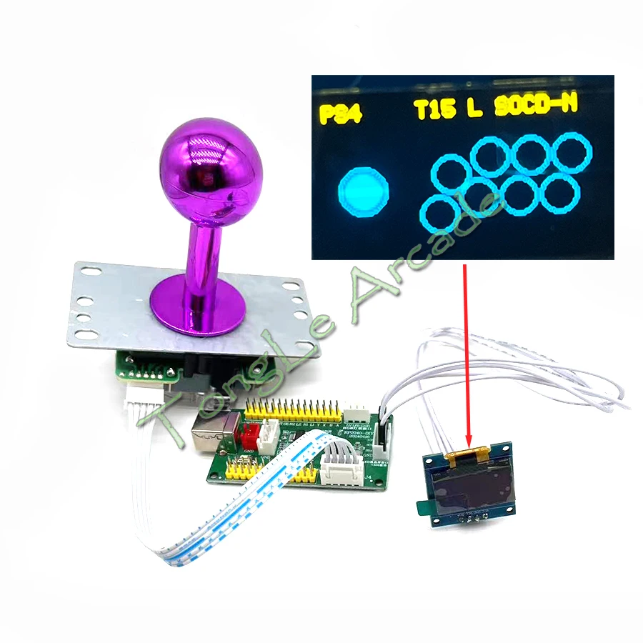 Raspberry pi pico nula oneskorenie USB Board Encoder PC PS4 SOCD prepínač Game Arcade Joystick Hitbox Ovládač OLED kábla DIY diely