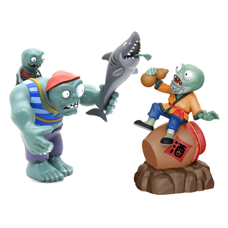 Rastliny vs zombie 2 obrovské zombie veľkolepé modely s jednou postavou hračky na spustenie bábik Sun God Cowboy Zombie Hračky Darček pre deti