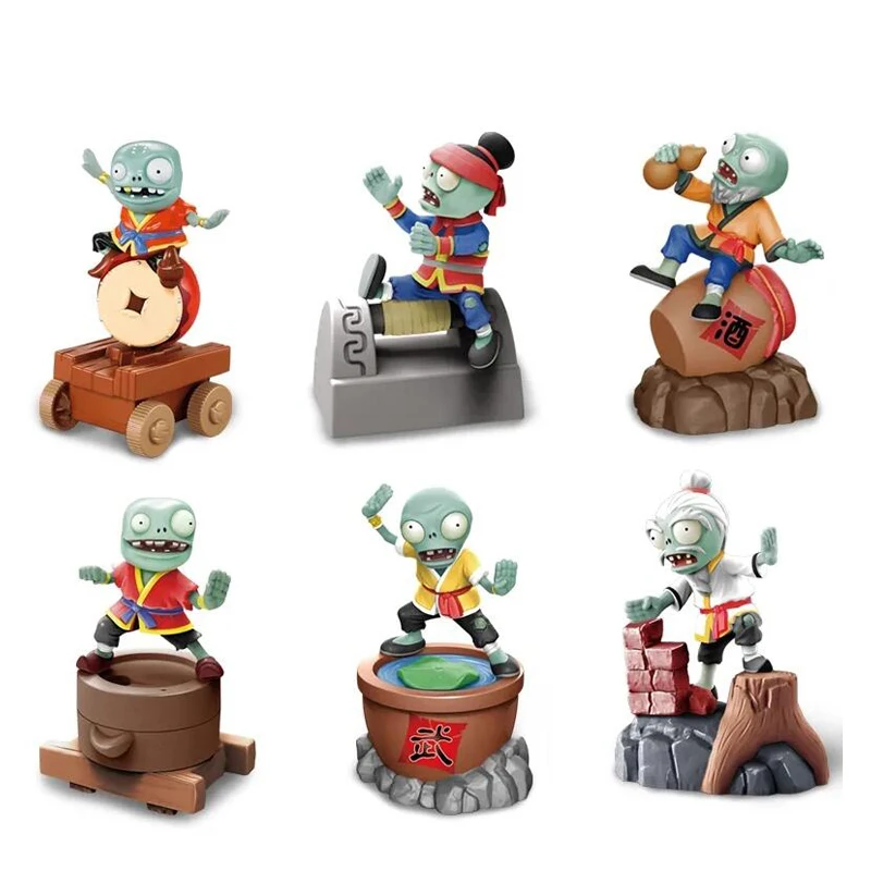 Rastliny vs. Zombies Návrat hračky Funkcia Car Kung Fu Series Zombies Action Figure Big Dombie Zombie 360 ​​° Rotačné detské hračky
