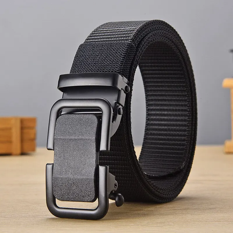 Ratchet Belts pre mužov, taktické pásy pre mužov, remienok Nylon Groove Belt s nastaviteľnou sponou pre pánske pásy príležitostné