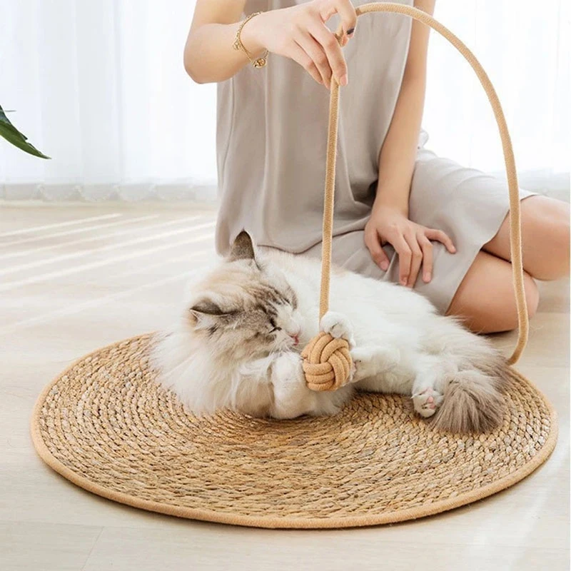 Rattan Mat Cat Scratcher Board Cat Scratch pre zaostrenie nechtov škrabky mačky stromu mačka škrabanie pohovky pohovky chránič nábytku
