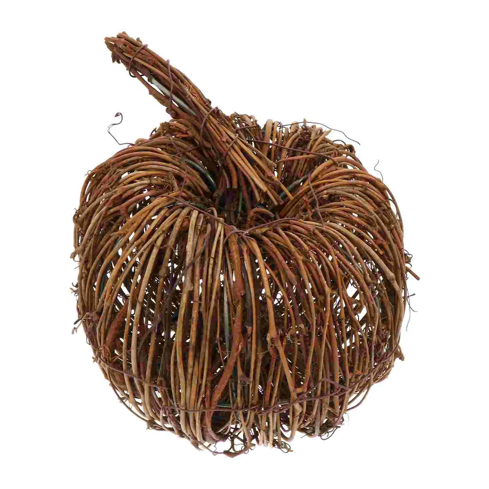 Rattan Pumpkin Decor Artificial Fake Pumpkin Dekoratívne dekoratívne tekvica pád na pád dekoráciu zber Deň vďakyvzdania Halloween