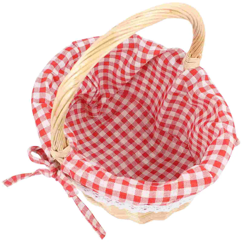 Rattan Storage Bast Bread Container Picnic Taška s jedlom Gooseneck Teapot Roup