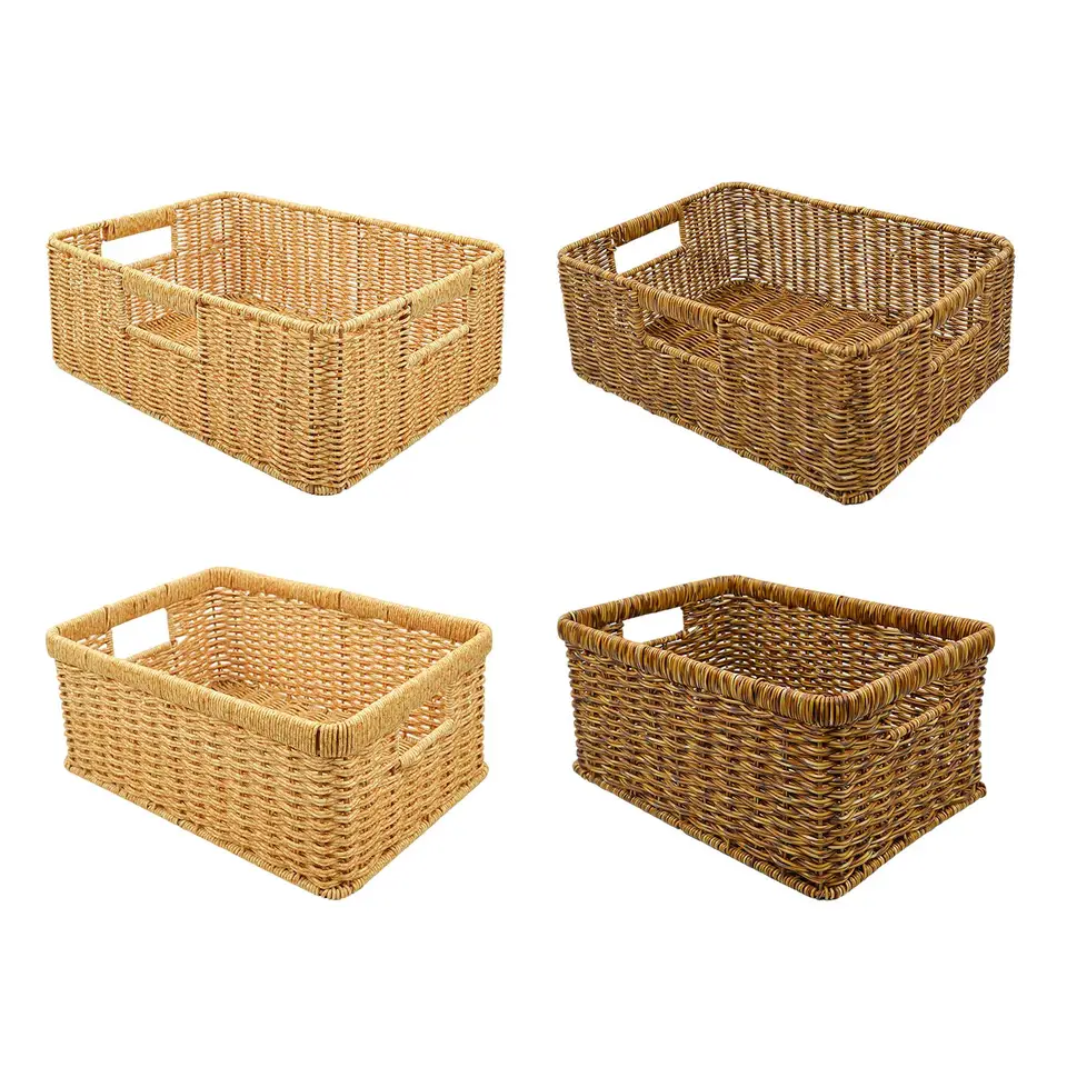 Rattan Storage Breet Breet pre domácu kúpeľňovú kuchyňovú dosku